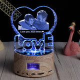 CrystalTune™ – Custom 3D Crystal Lamp with Bluetooth Music & LED Light