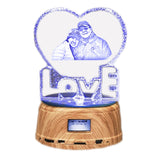 CrystalTune™ – Custom 3D Crystal Lamp with Bluetooth Music & LED Light