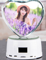 CrystalTune™ – Custom 3D Crystal Lamp with Bluetooth Music & LED Light