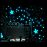 3D Stars Glow Luminous Fluorescent Wall Stickers
